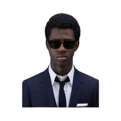 Geometric-Frame Tinted Sunglasses