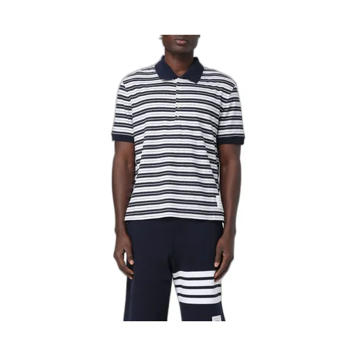 Striped Short-Sleeved Polo Shirt