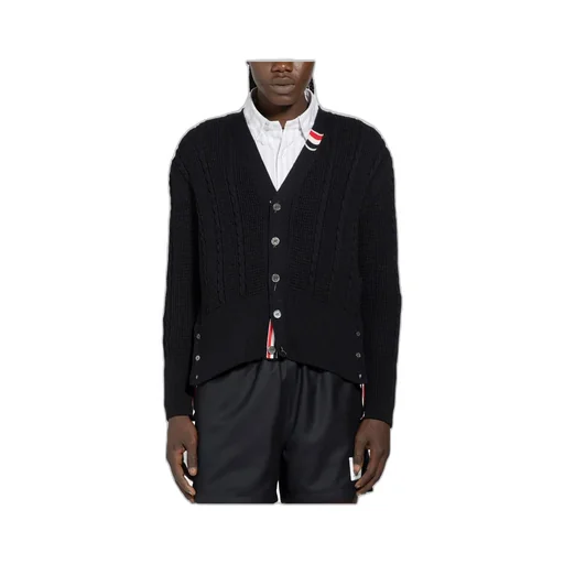V-Neck Buttoned Knitted Cardigan