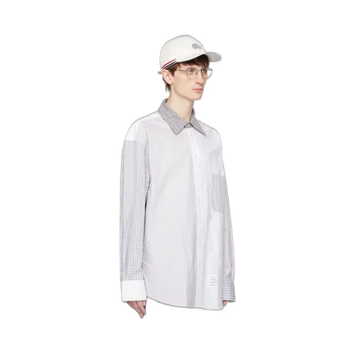 Logo Patch Panelled Shirt
