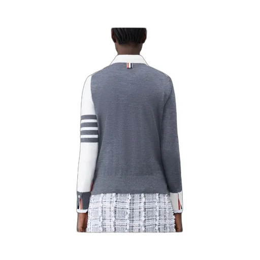 Rwb Striped Knitted Crewneck Jumper