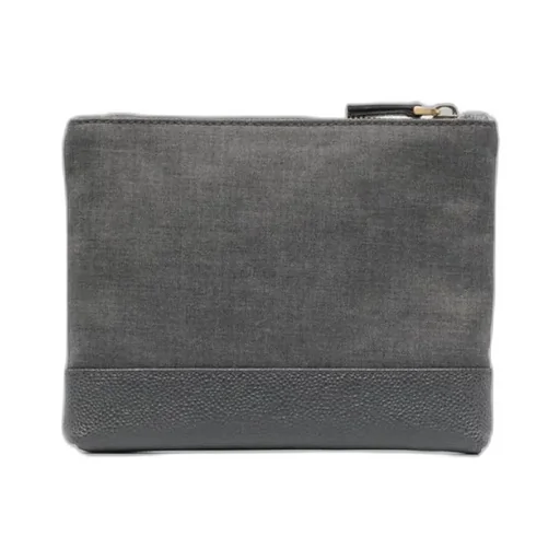 Super 120's Twill Zip Pouch
