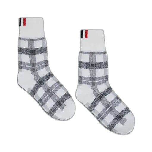 Tartan-Check Mid-Calf Socks