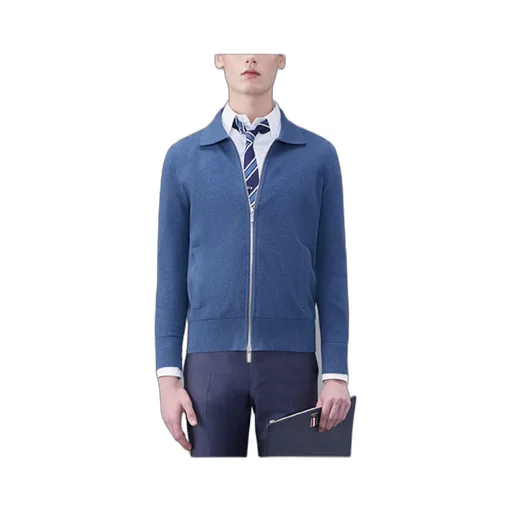Front Zip-Fastening Knit Jacket