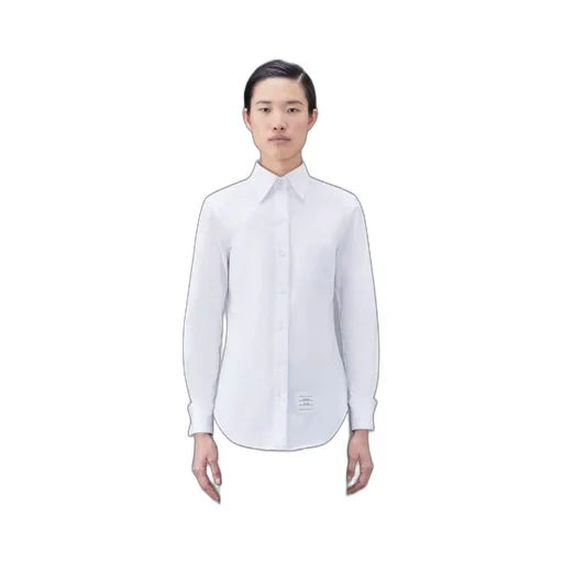 Logo-Patch Button-Up Poplin Shirt