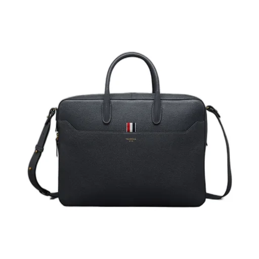 Pebble Grain-Leather Business Bag