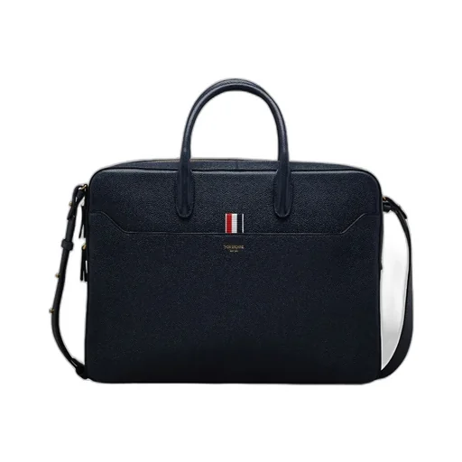 Logo-Printed Top Handle Laptop Bag