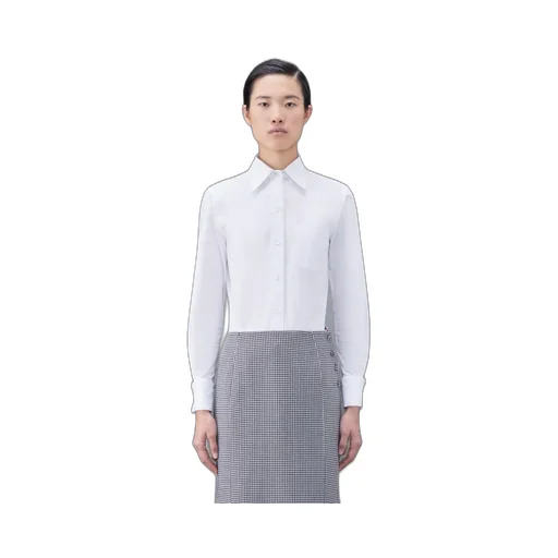 Logo-Patch Button-Up Poplin Shirt