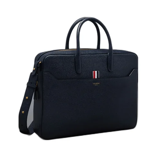 Logo-Printed Top Handle Laptop Bag