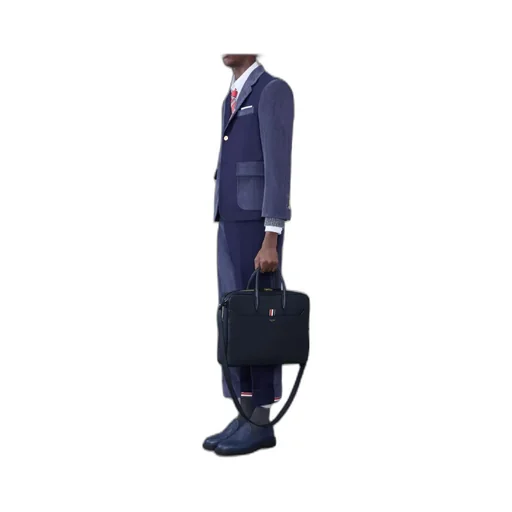 Logo-Printed Top Handle Laptop Bag