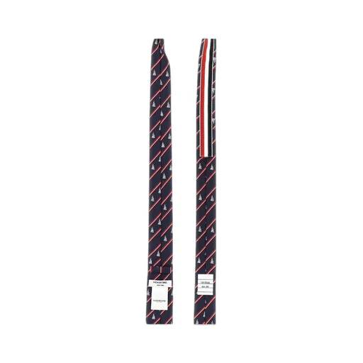Sailboat Striped Necktie