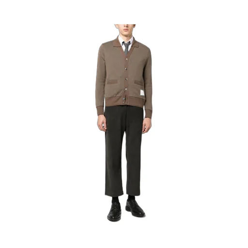 4-Bar Tab Corduroy Cropped Trousers
