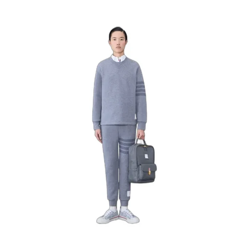 Stripe Detailed Crewneck Jumper