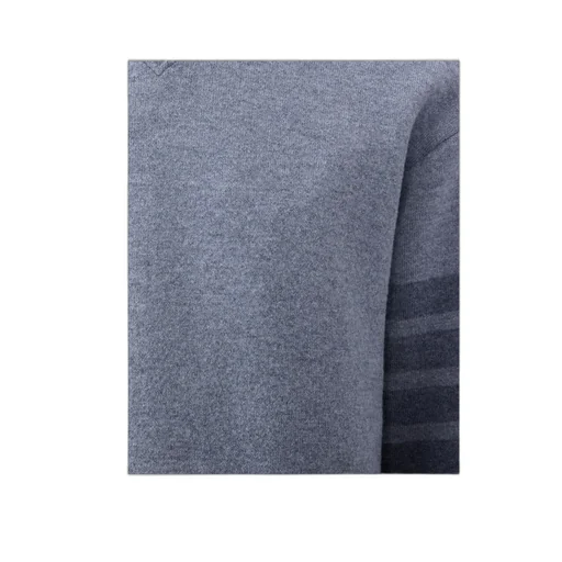 Stripe Detailed Crewneck Jumper
