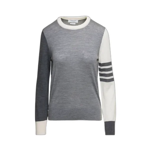 Rwb Striped Knitted Crewneck Jumper