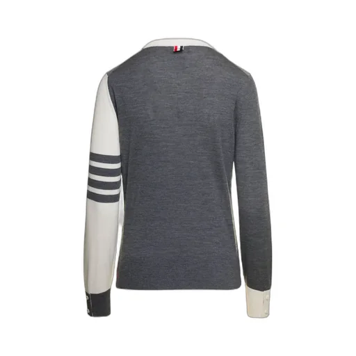 Rwb Striped Knitted Crewneck Jumper