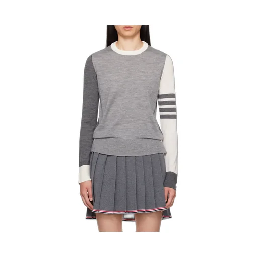 Rwb Striped Knitted Crewneck Jumper