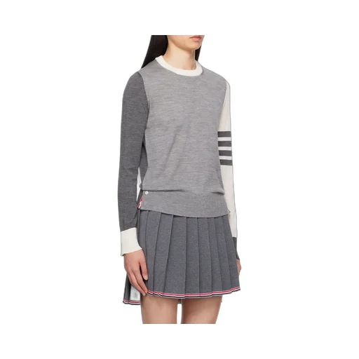Rwb Striped Knitted Crewneck Jumper