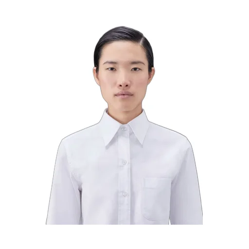 Logo-Patch Button-Up Poplin Shirt
