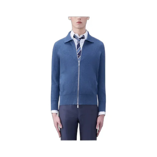 Front Zip-Fastening Knit Jacket