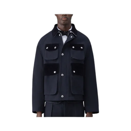 Buttoned Cropped Jacket