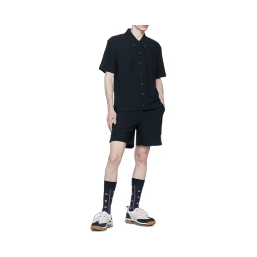 University Stripe-Print Track Shorts