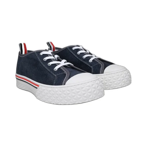 Round-Toe Lace-Up Sneakers