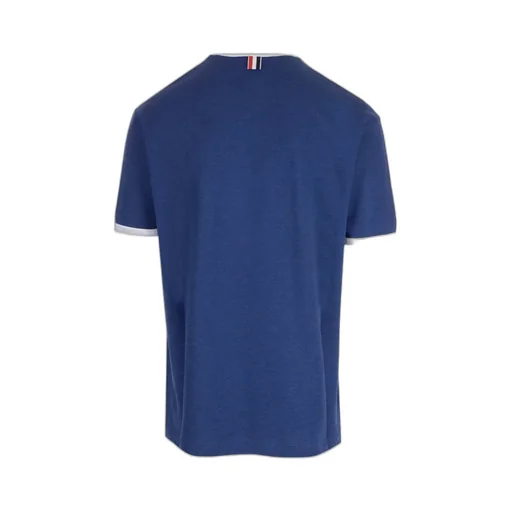 Stripe-Trim Crewneck T-Shirt