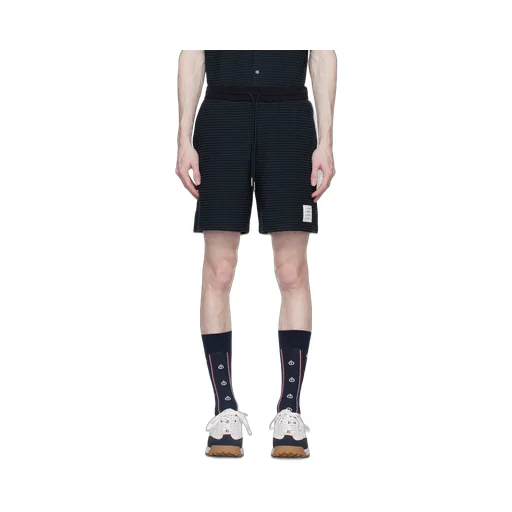 University Stripe-Print Track Shorts