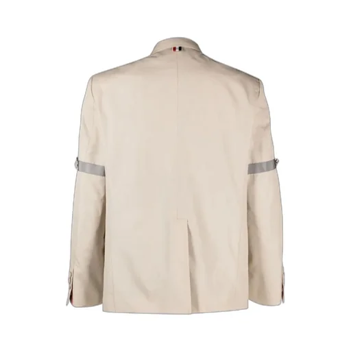Notched-Lapels Single-Breasted Blazer