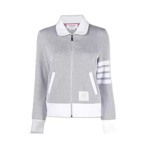 Zip-Fastening Seersucker Jacket