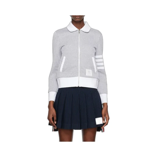 Zip-Fastening Seersucker Jacket