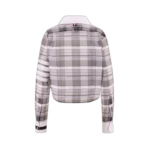Checked Cropped Shirt