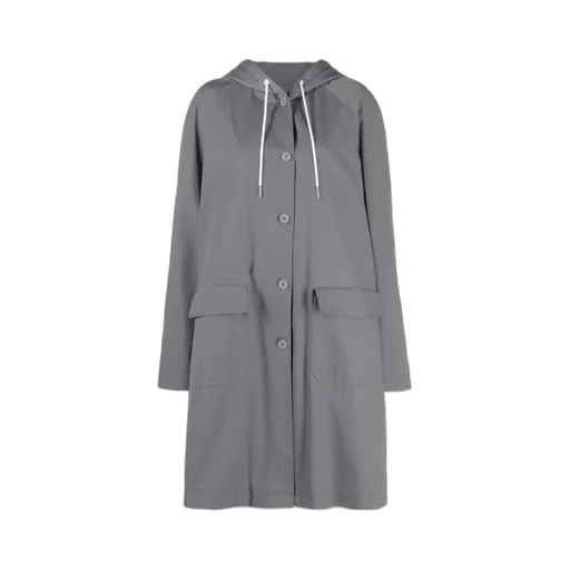 Hooded Parka Lined In Nylon Tech