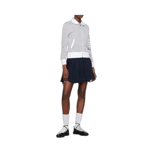Zip-Fastening Seersucker Jacket