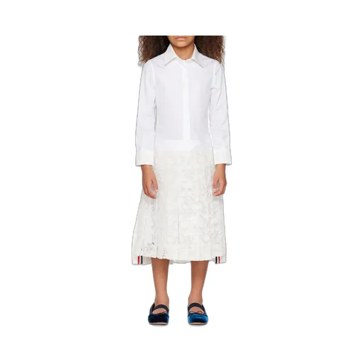 Lace Detail Shirt Dress