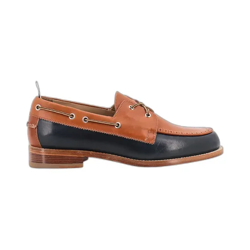 Two-Toned Lace-Up Loafers