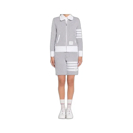 Zip-Fastening Seersucker Jacket