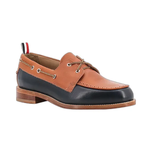 Two-Toned Lace-Up Loafers