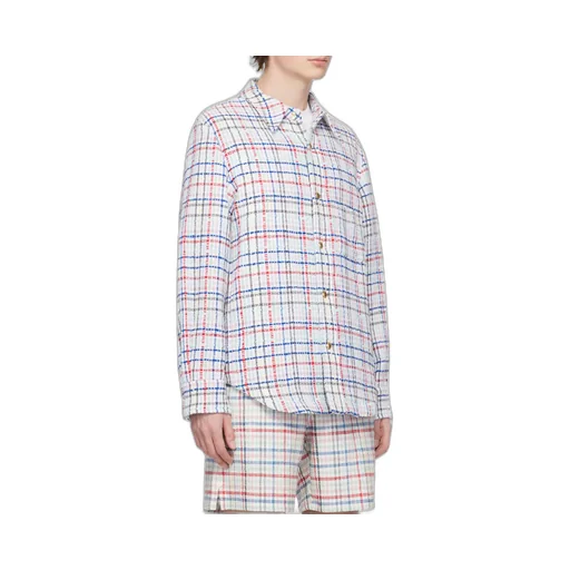 Gingham Check Buttoned Overshirt