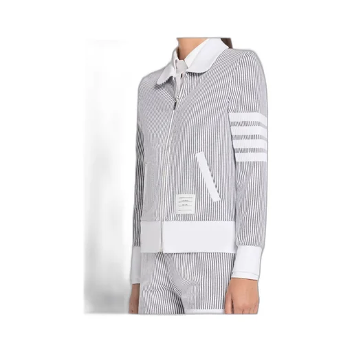 Zip-Fastening Seersucker Jacket