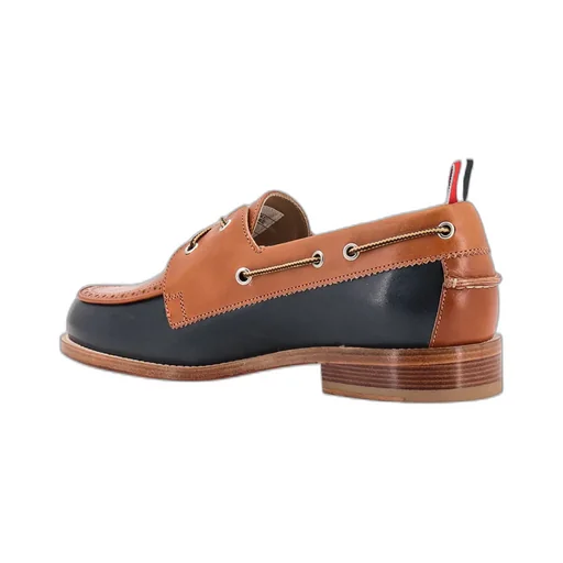 Two-Toned Lace-Up Loafers