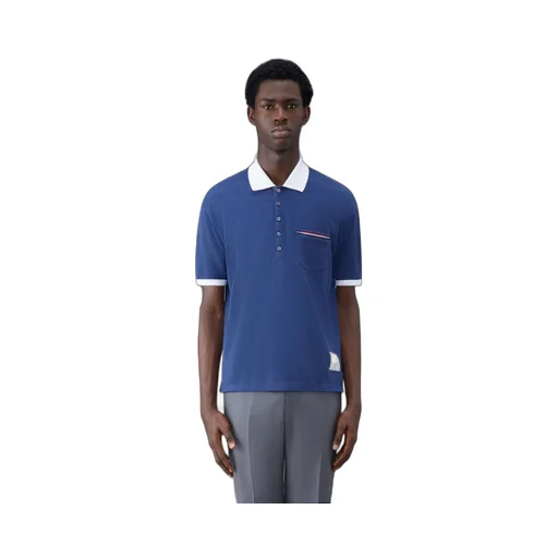 Logo Patch Stripe-Detailed Polo Shirt