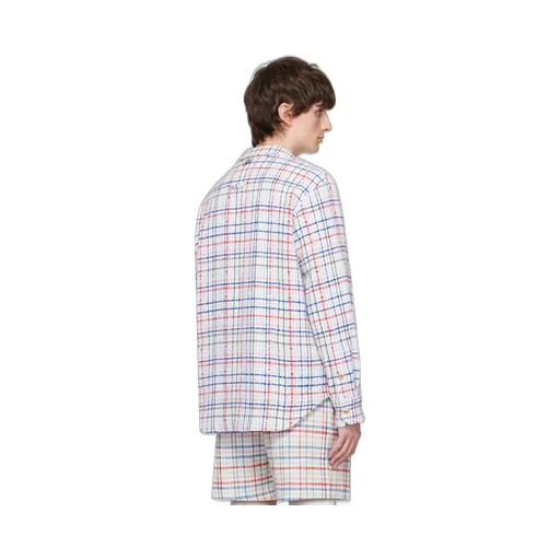 Gingham Check Buttoned Overshirt