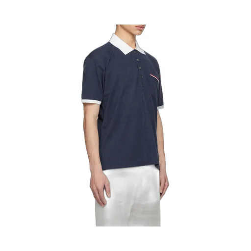 Logo Patch Stripe-Detailed Polo Shirt