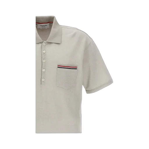 Logo Patch Stripe-Detailed Polo Shirt
