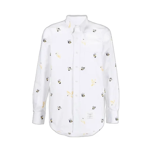 Embroidered Long-Sleeved Shirt