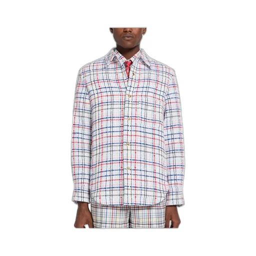 Gingham Check Buttoned Overshirt