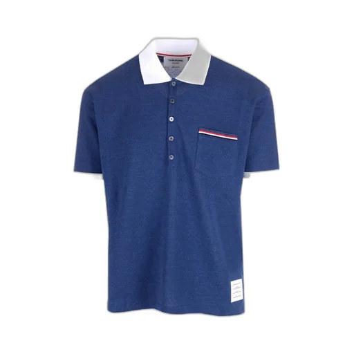 Logo Patch Stripe-Detailed Polo Shirt