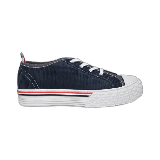 Round-Toe Lace-Up Sneakers